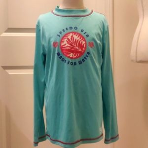 Speedo Swim Shirt Unisex Kids' Swimwear sz M